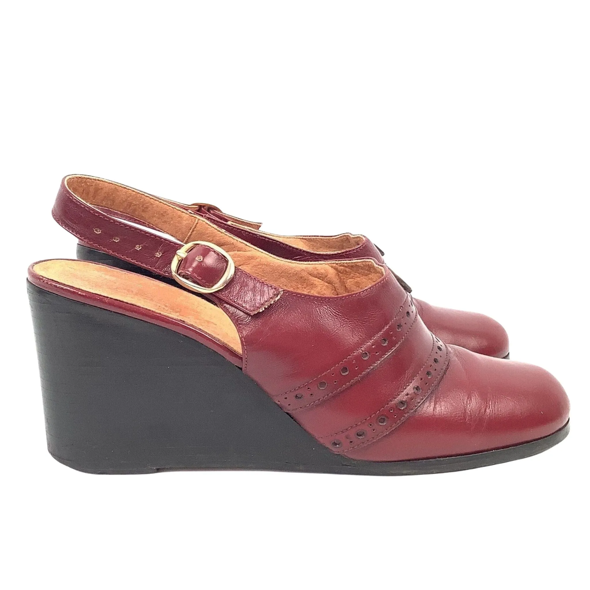 Aigner Brogue Wedges