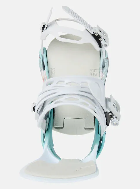 Burton Lexa Snowboard Bindings Womens 2024 White / Graphic