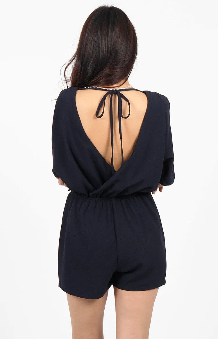 Candice Playsuit Navy