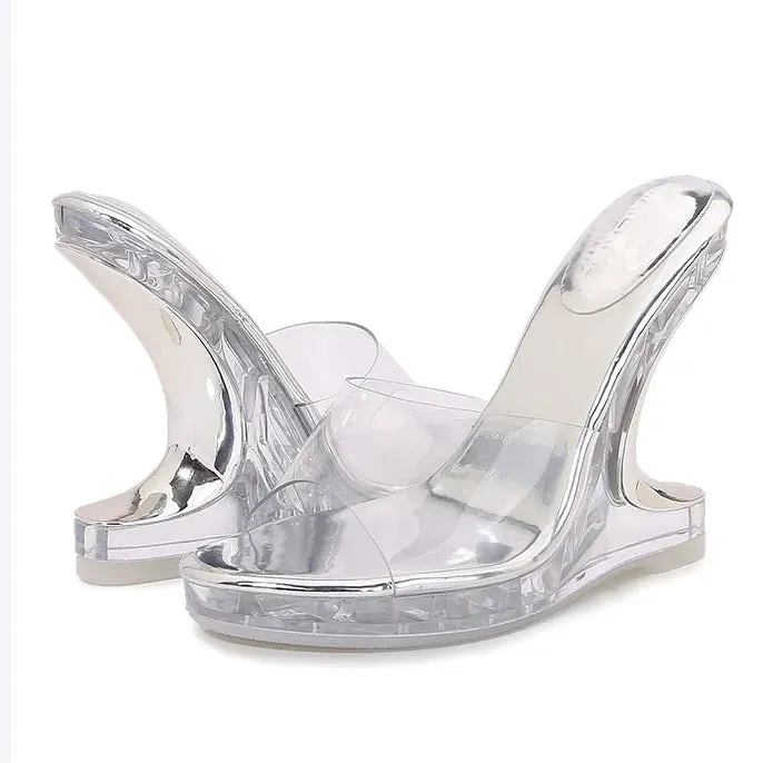 Can't See Through Me Wedge Heels