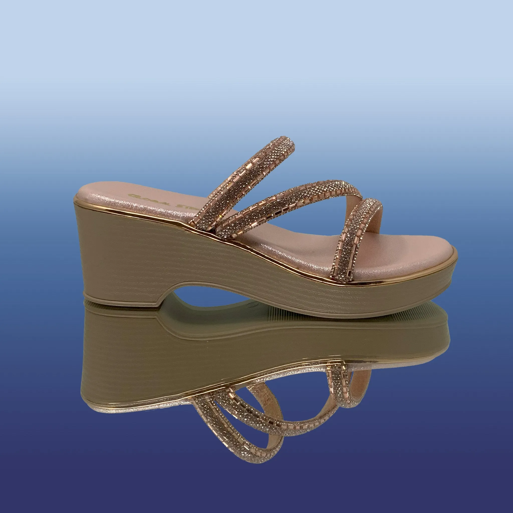 Glitter Glam Wedge Sandals
