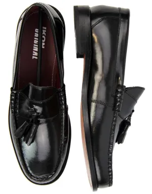 Hove Slip On Tassel Loafers. Black