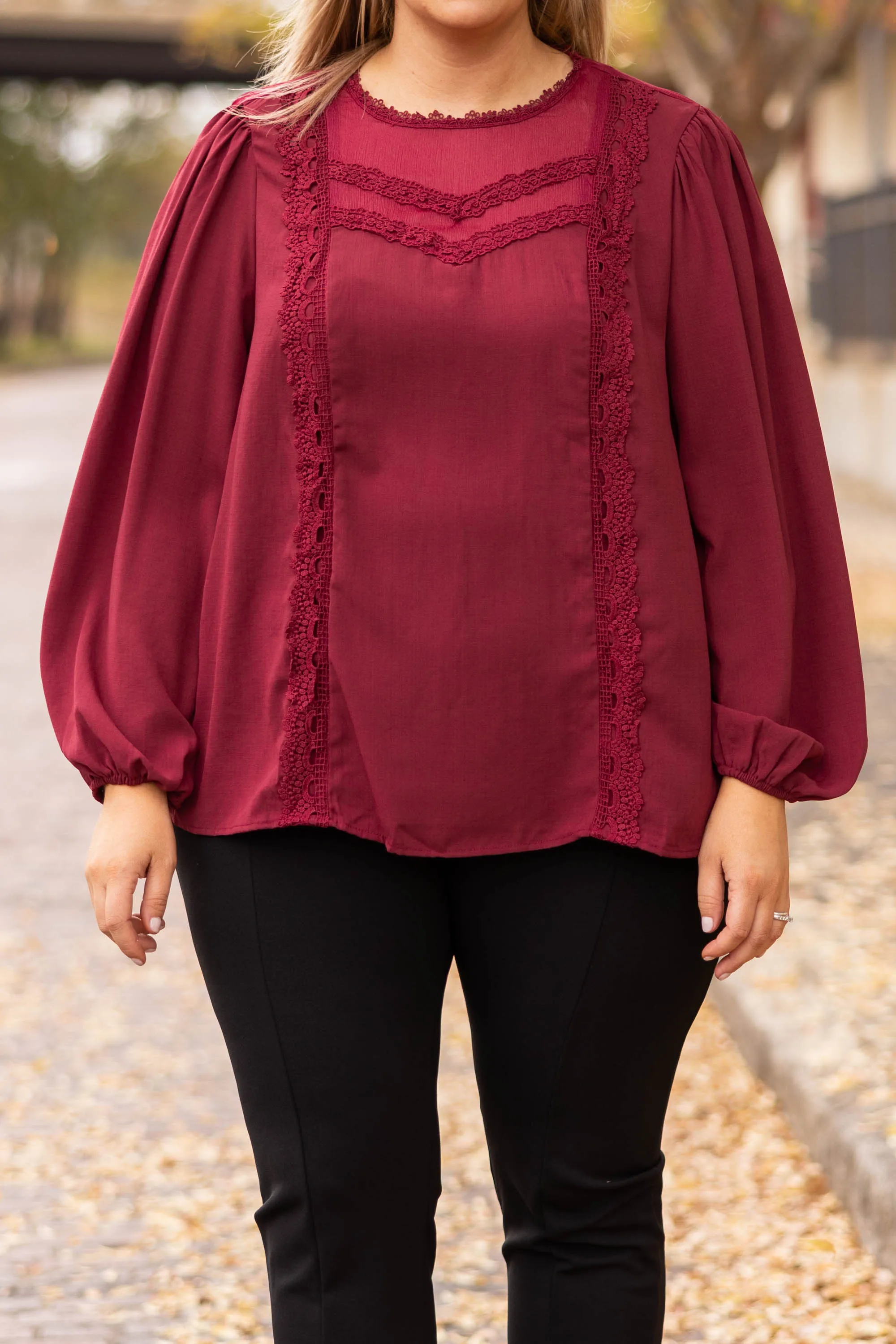 Lovers And Friends Blouse, Wine