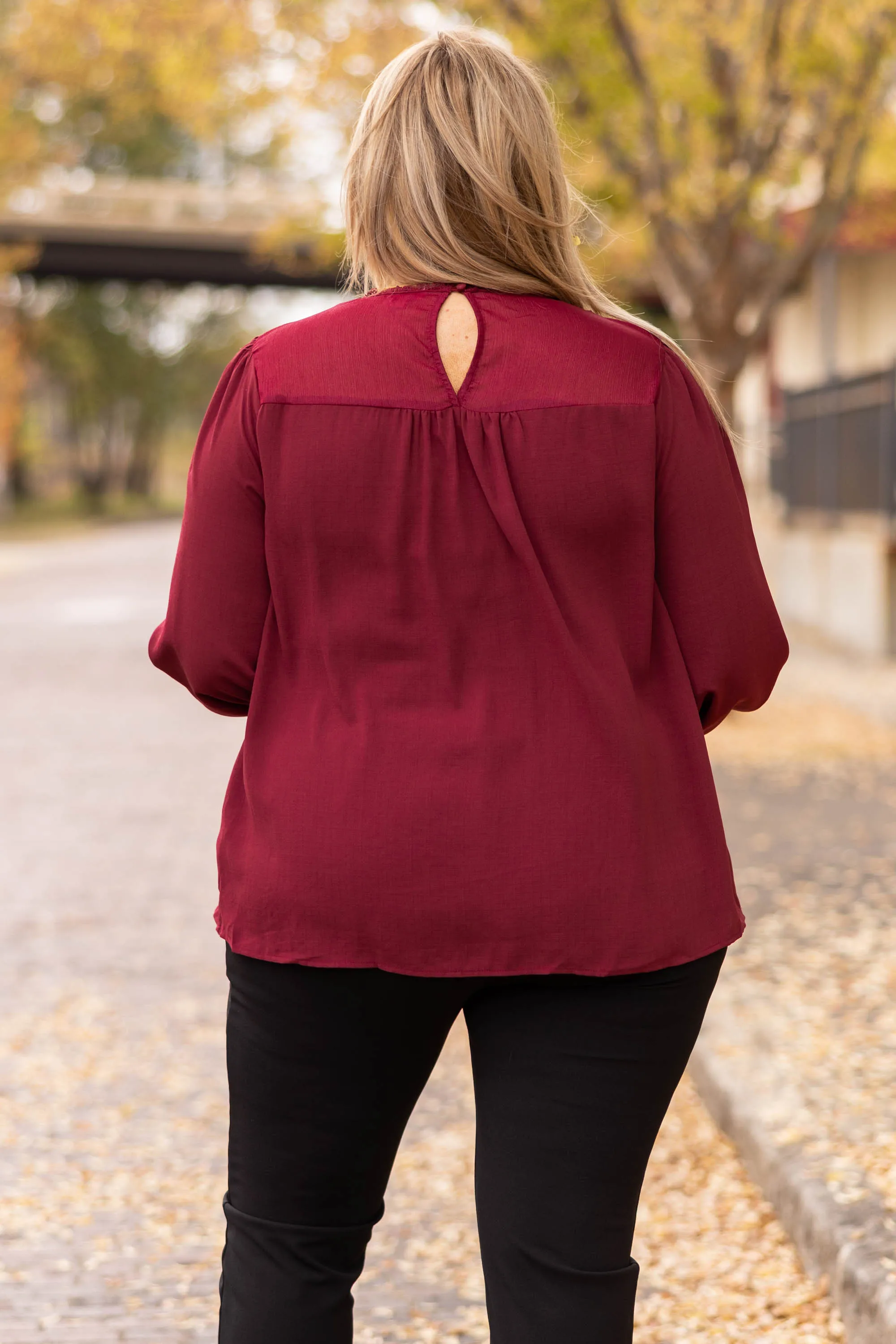 Lovers And Friends Blouse, Wine