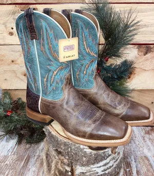Mens Ariat Blue/Wheat Performance Boot