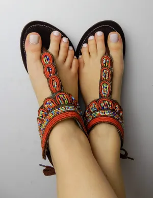 Red Sandals