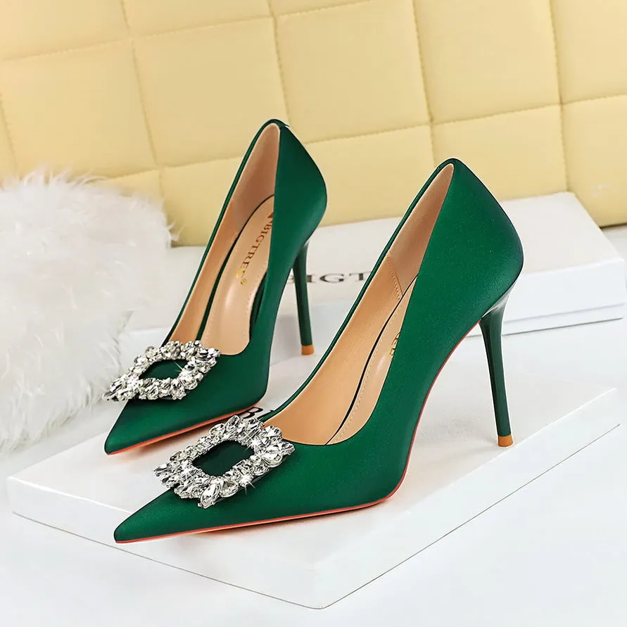 Rhinestone Stiletto Pumps