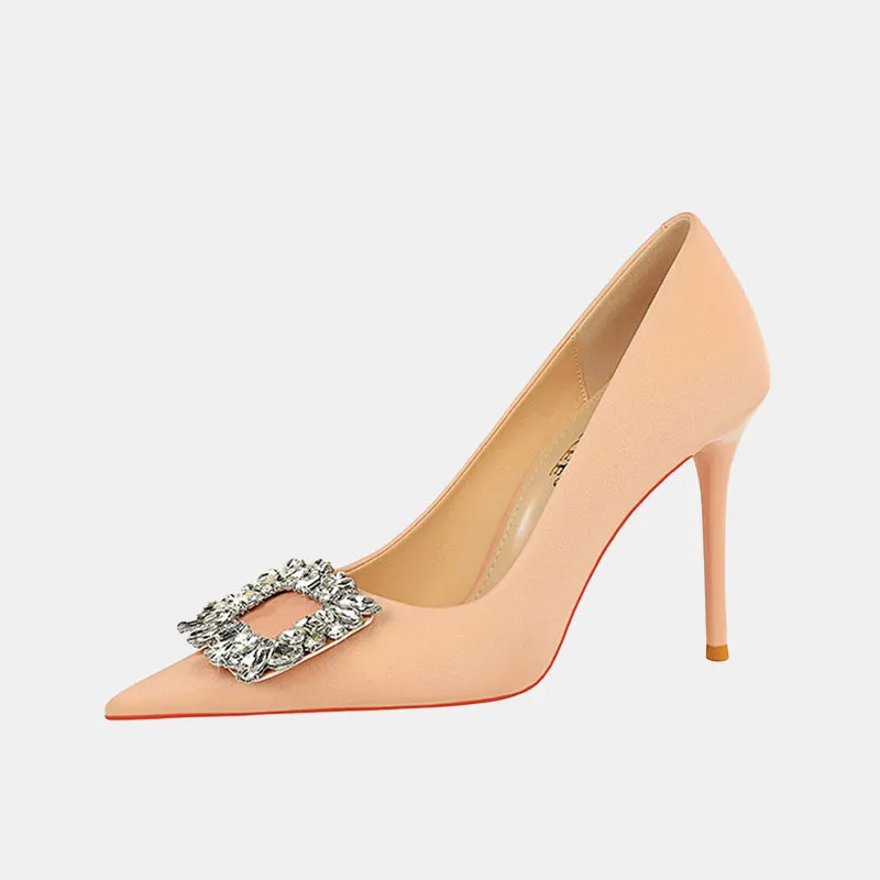 Rhinestone Stiletto Pumps