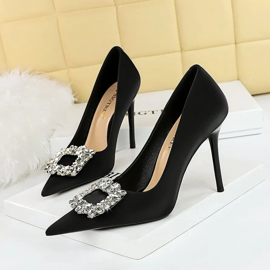 Rhinestone Stiletto Pumps