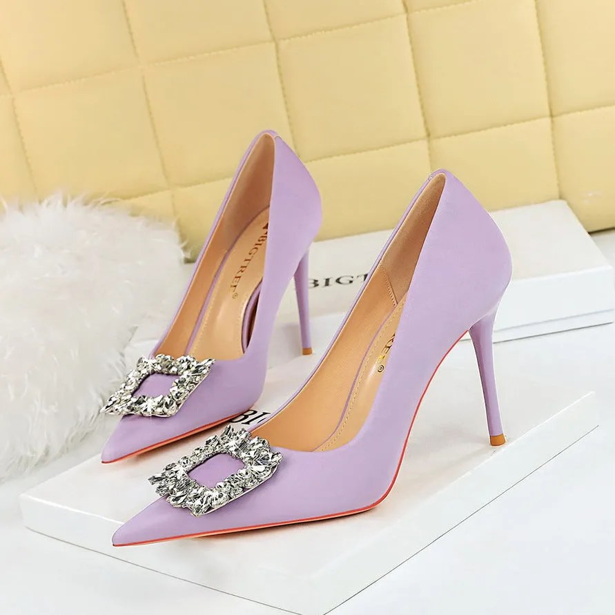 Rhinestone Stiletto Pumps