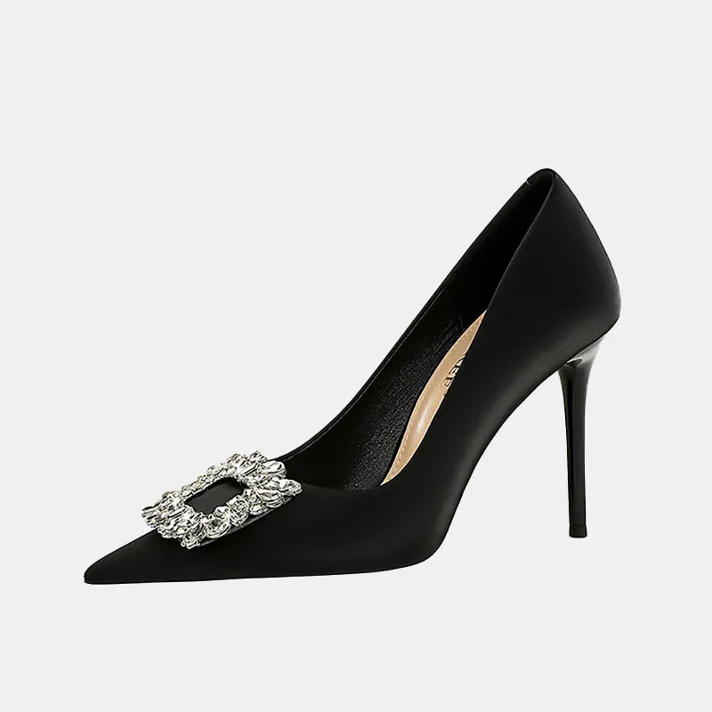 Rhinestone Stiletto Pumps