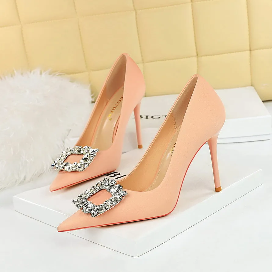 Rhinestone Stiletto Pumps