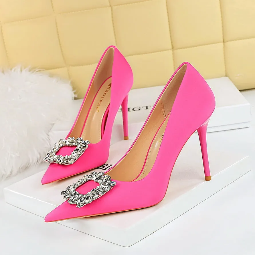 Rhinestone Stiletto Pumps