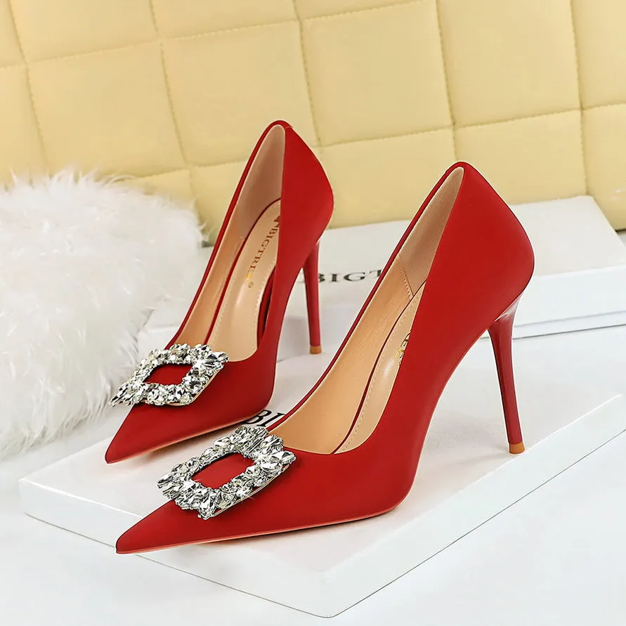 Rhinestone Stiletto Pumps