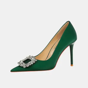 Rhinestone Stiletto Pumps