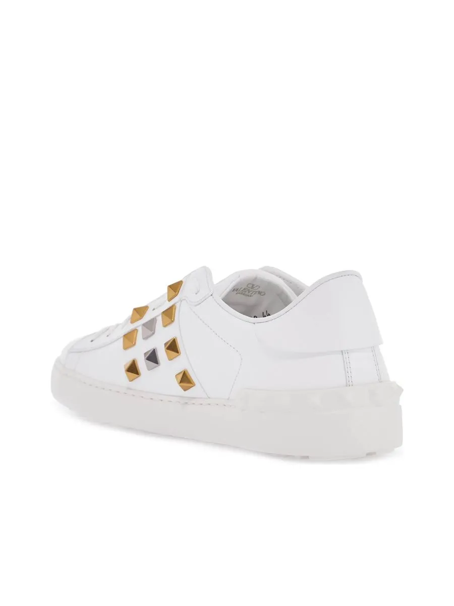 Rockstud Untitled Leather Sneakers