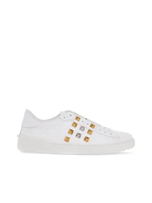 Rockstud Untitled Leather Sneakers