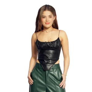 Ruched corset top