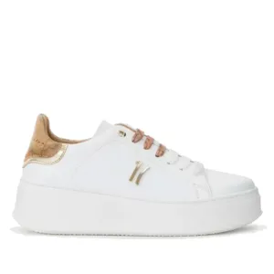 Scarpe Donna 1A Classe Alviero Martini Sneakers Bianche con Lacci Bicolor 0405