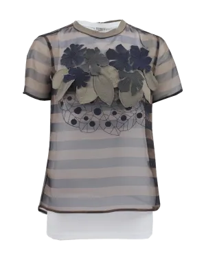 Short Sleeve Ikibana Flower Tee