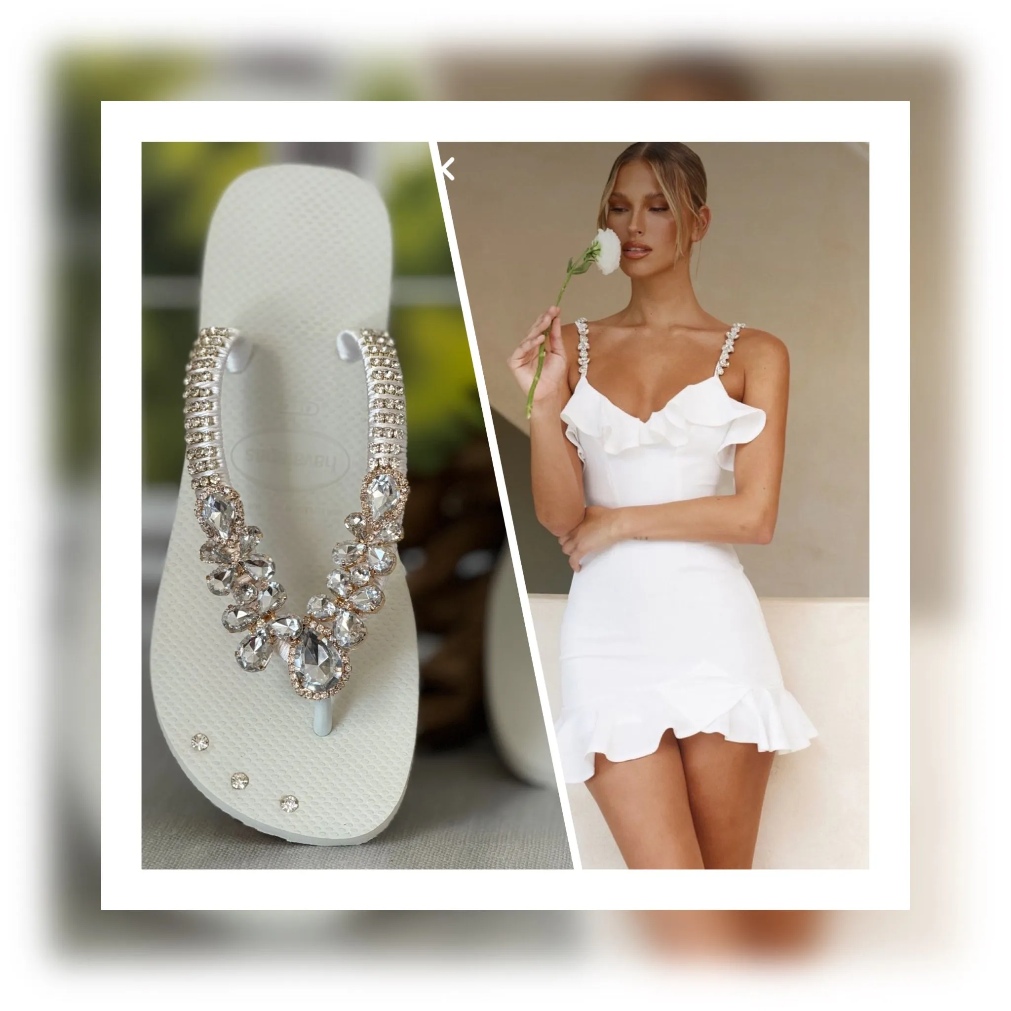 Sparkling Beach Wedding Sandals