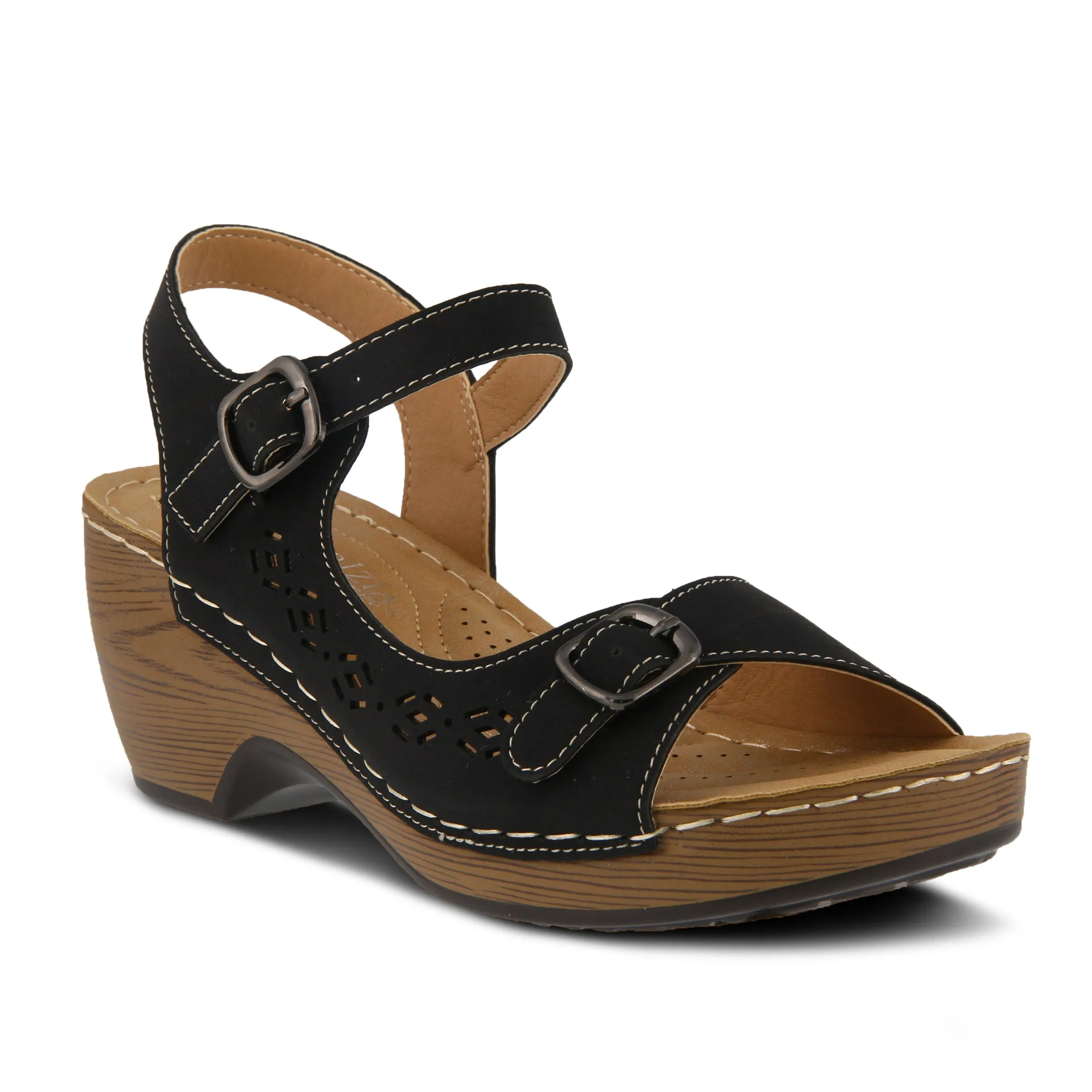 Spring Step Shoes  Patrizia Shantay Sandals Women's Vegan Leather Wedge
