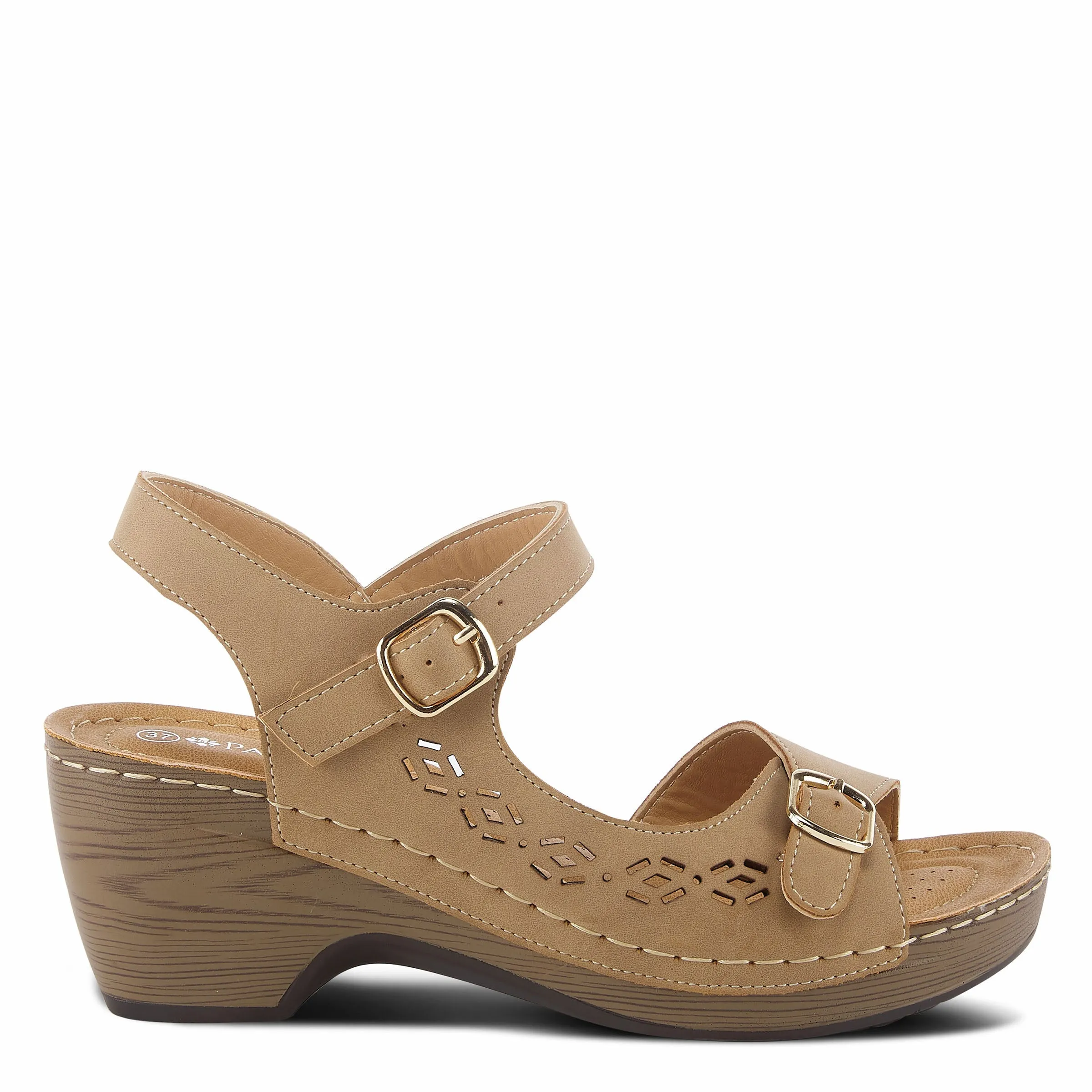Spring Step Shoes  Patrizia Shantay Sandals Women's Vegan Leather Wedge