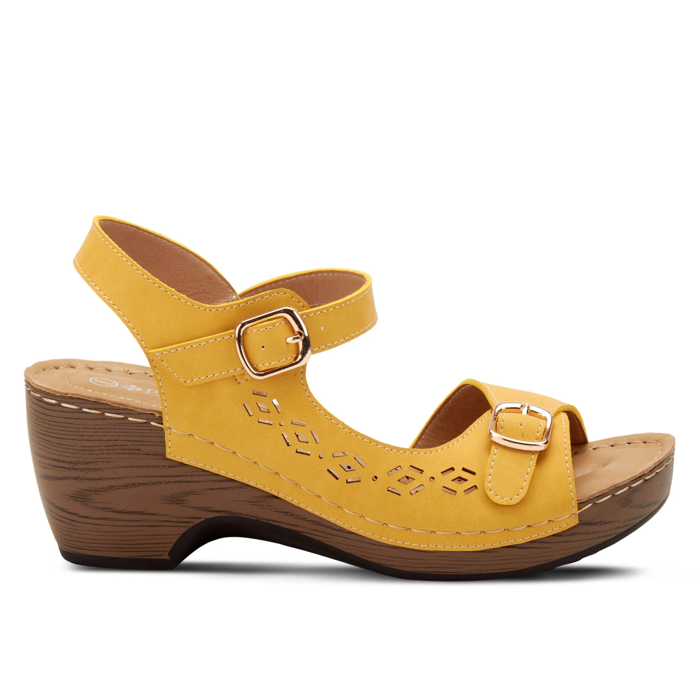 Spring Step Shoes  Patrizia Shantay Sandals Women's Vegan Leather Wedge