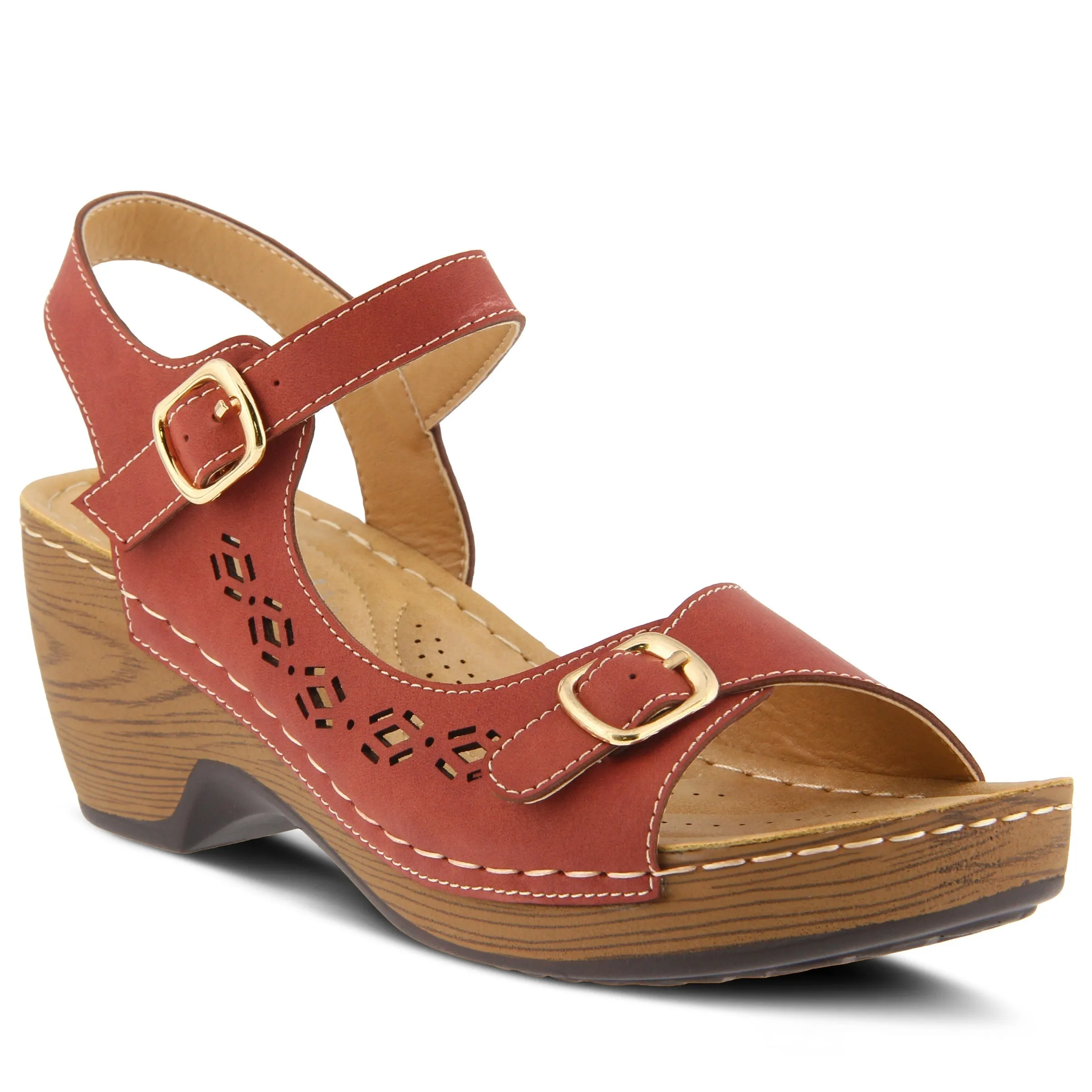 Spring Step Shoes  Patrizia Shantay Sandals Women's Vegan Leather Wedge