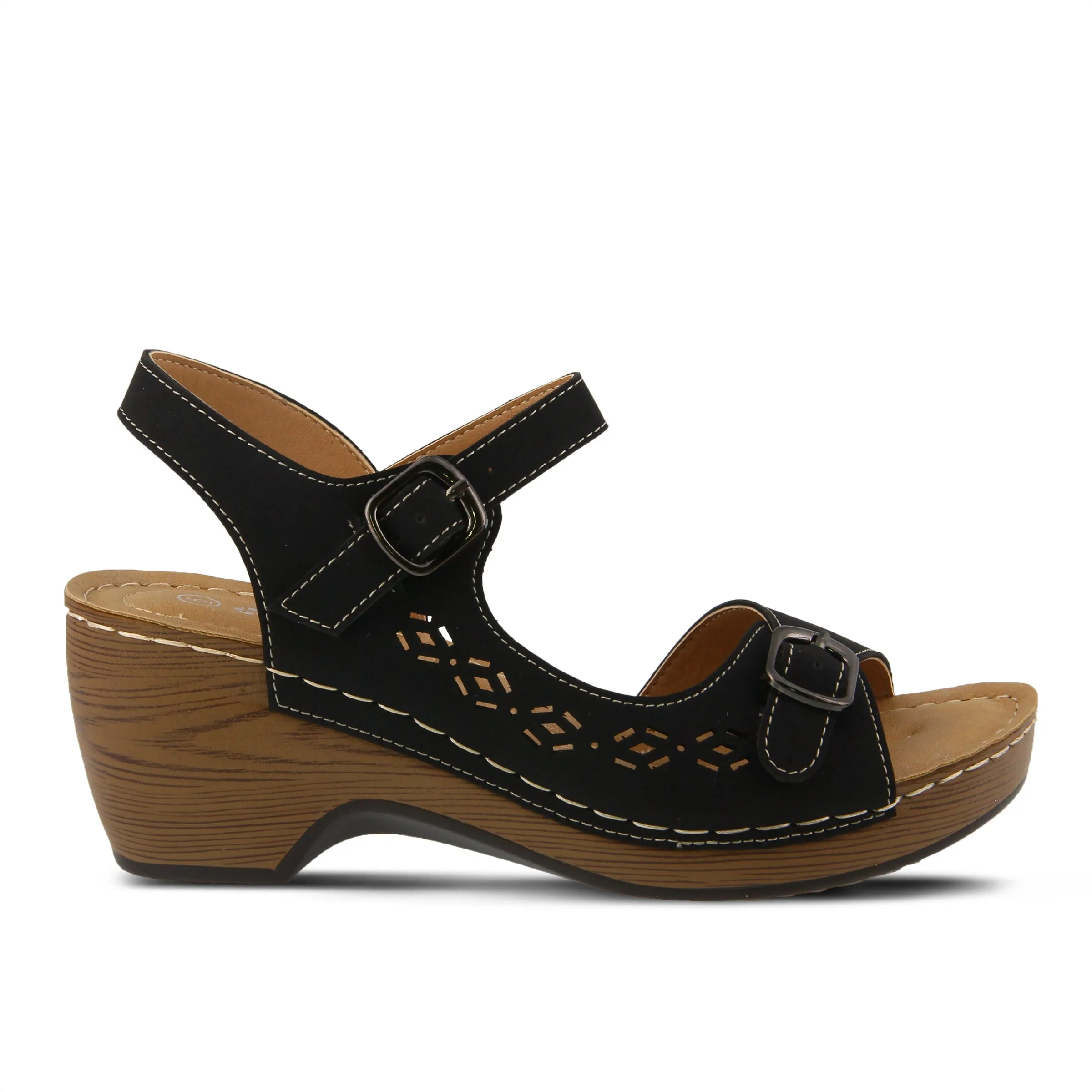 Spring Step Shoes  Patrizia Shantay Sandals Women's Vegan Leather Wedge