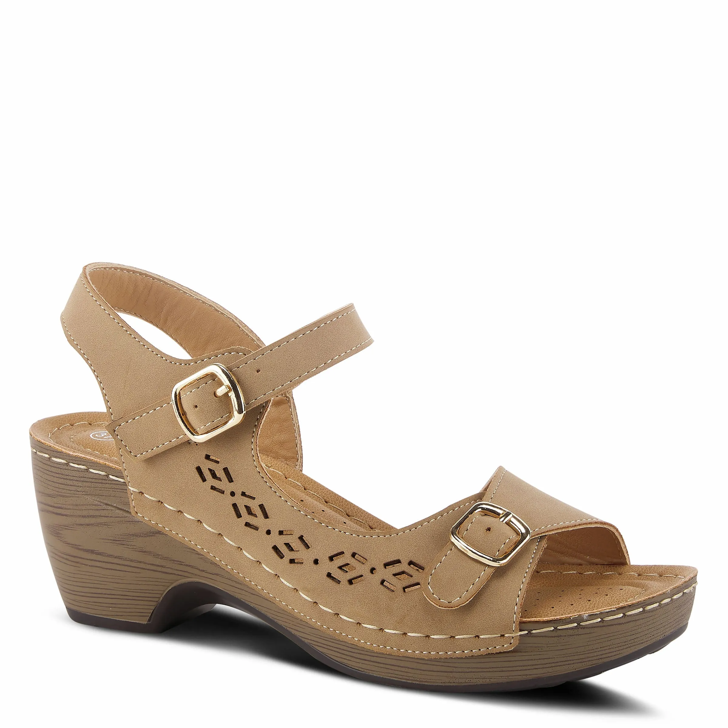 Spring Step Shoes  Patrizia Shantay Sandals Women's Vegan Leather Wedge
