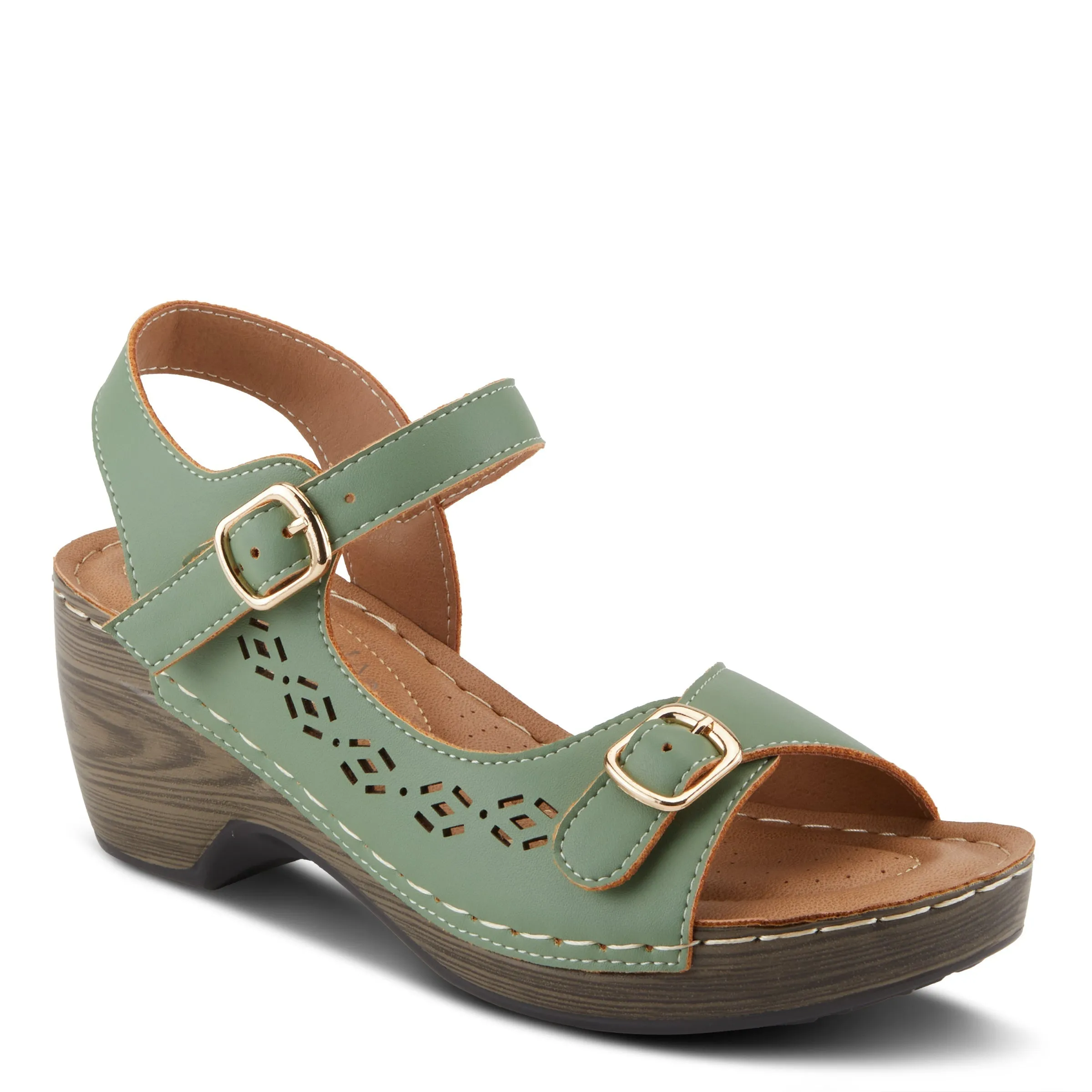 Spring Step Shoes  Patrizia Shantay Sandals Women's Vegan Leather Wedge