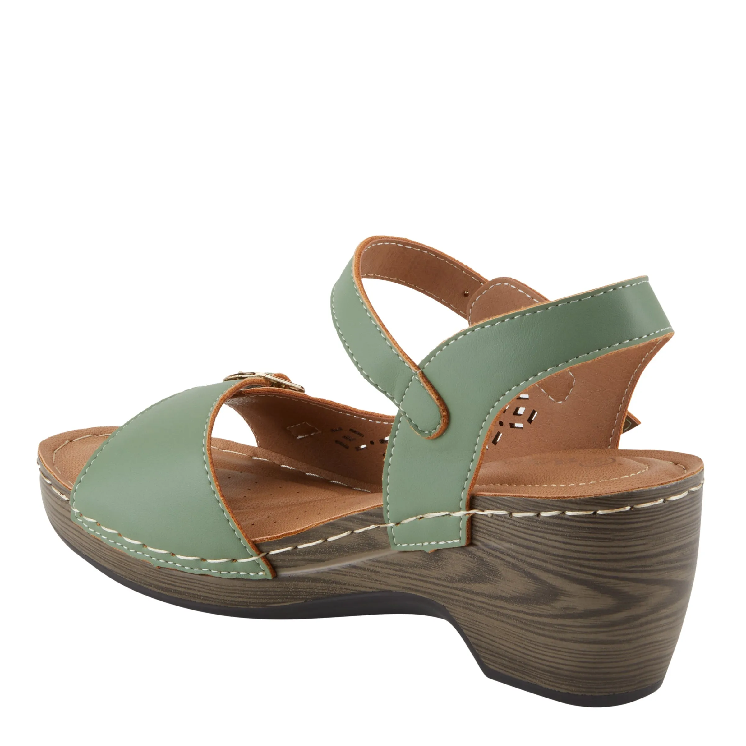 Spring Step Shoes  Patrizia Shantay Sandals Women's Vegan Leather Wedge