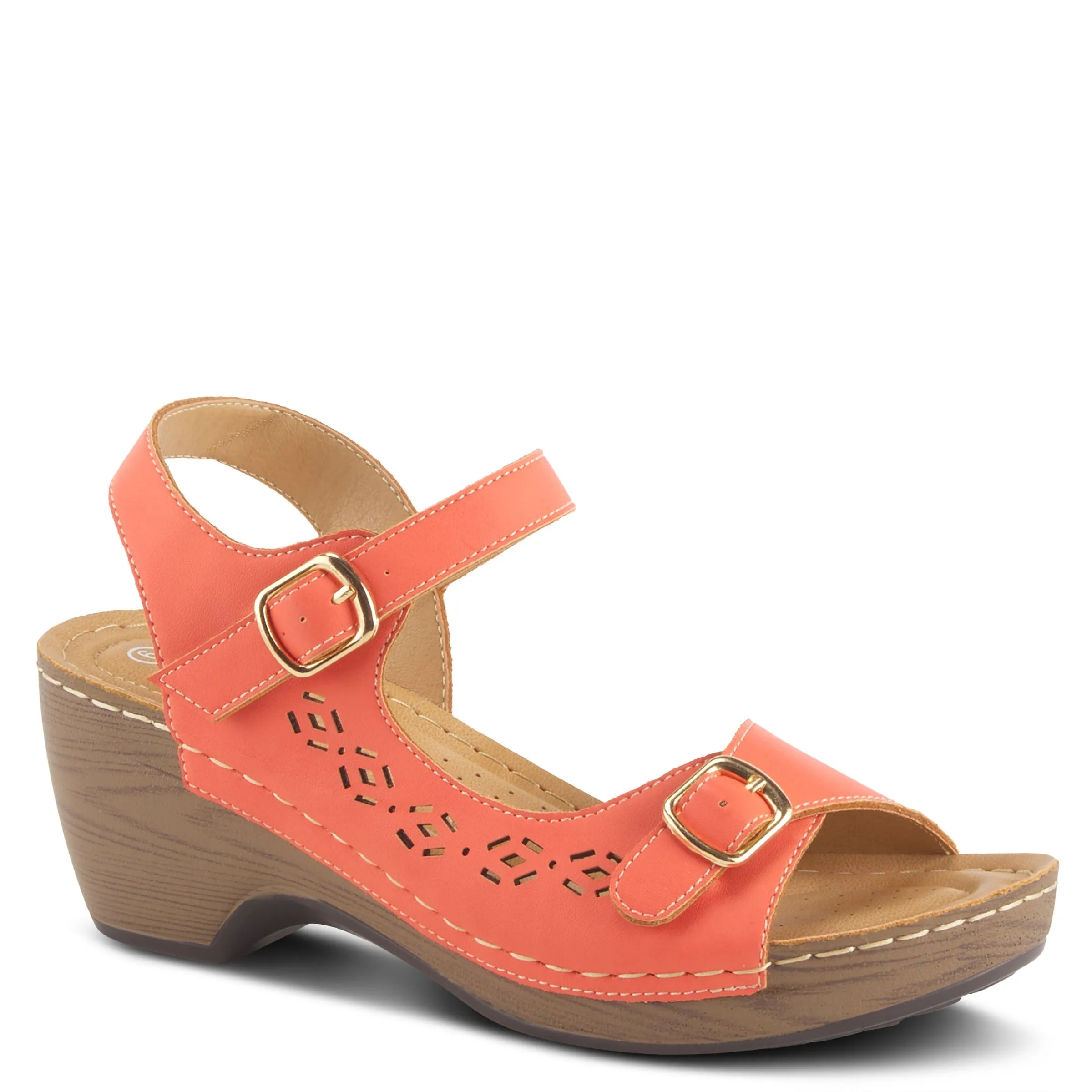 Spring Step Shoes  Patrizia Shantay Sandals Women's Vegan Leather Wedge