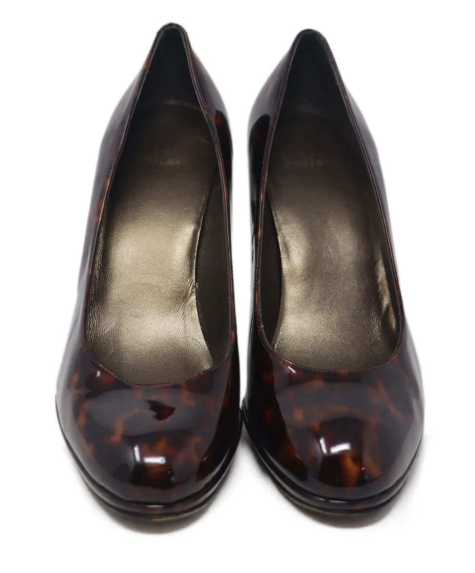 Stuart Weitzman Tortoise Print Heels sz 9
