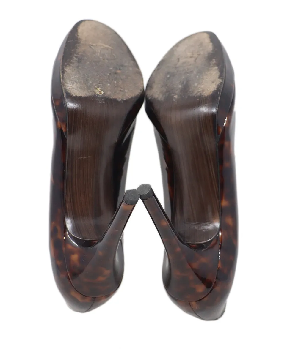 Stuart Weitzman Tortoise Print Heels sz 9