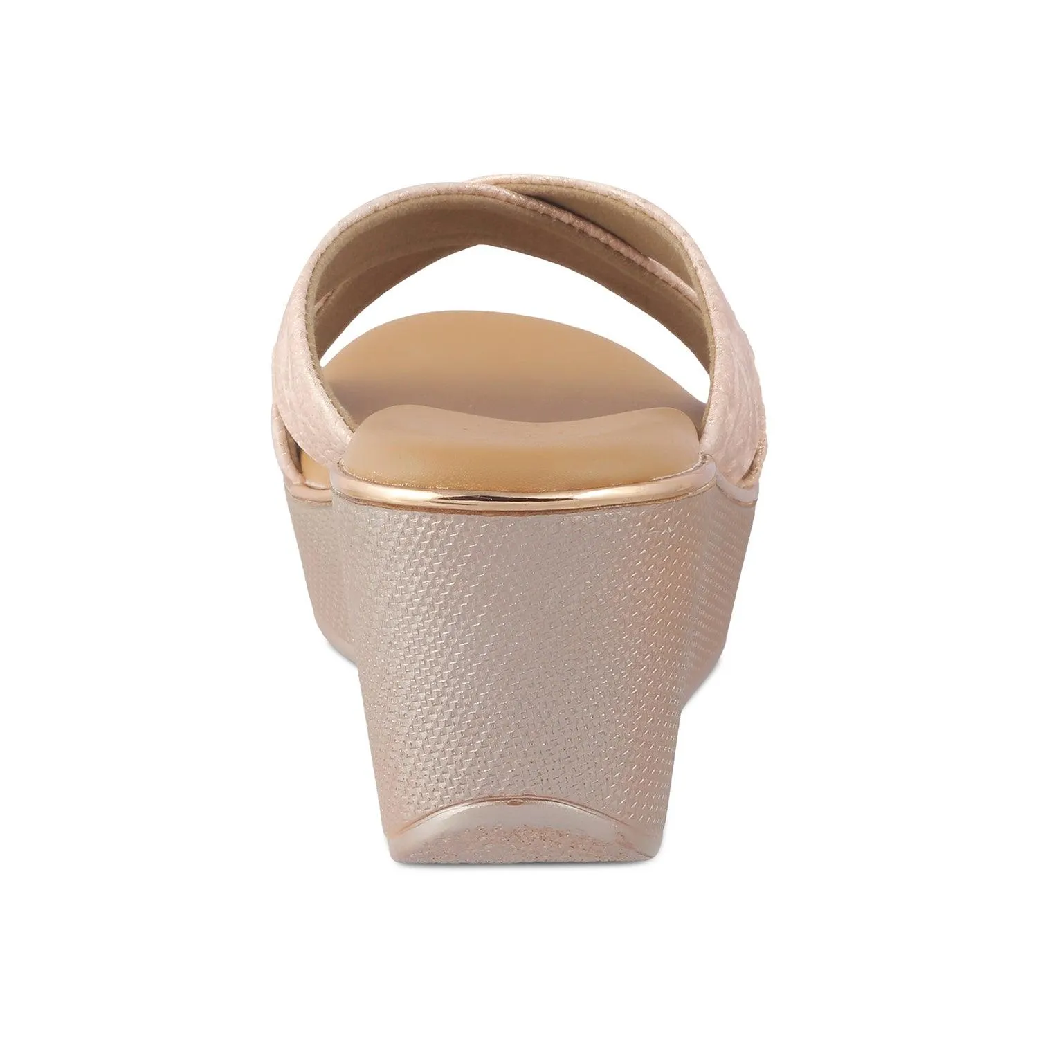 The Savvy Champagne Women's Dress Wedge Sandals Tresmode