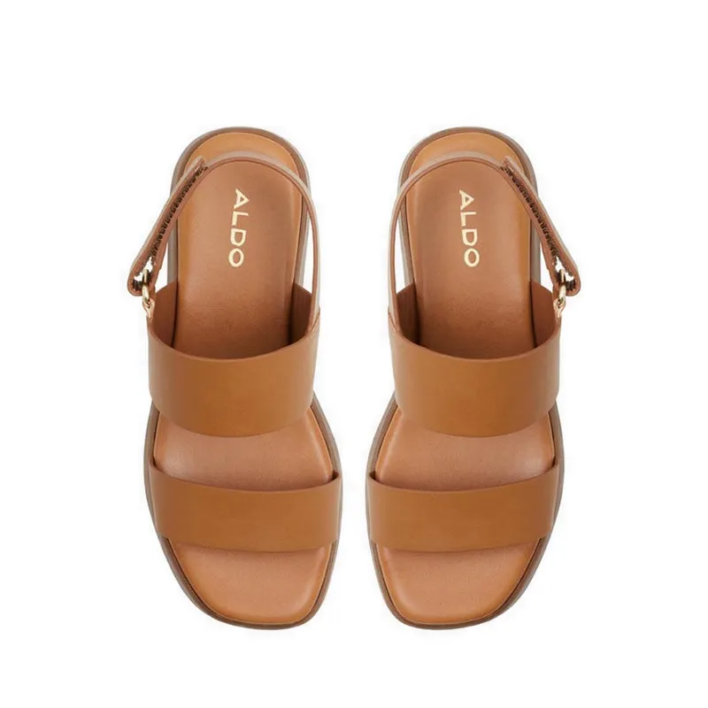 Thilda Wedge Sandals - Cognac